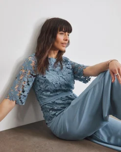 Joanna Hope Lace Jumpsuit