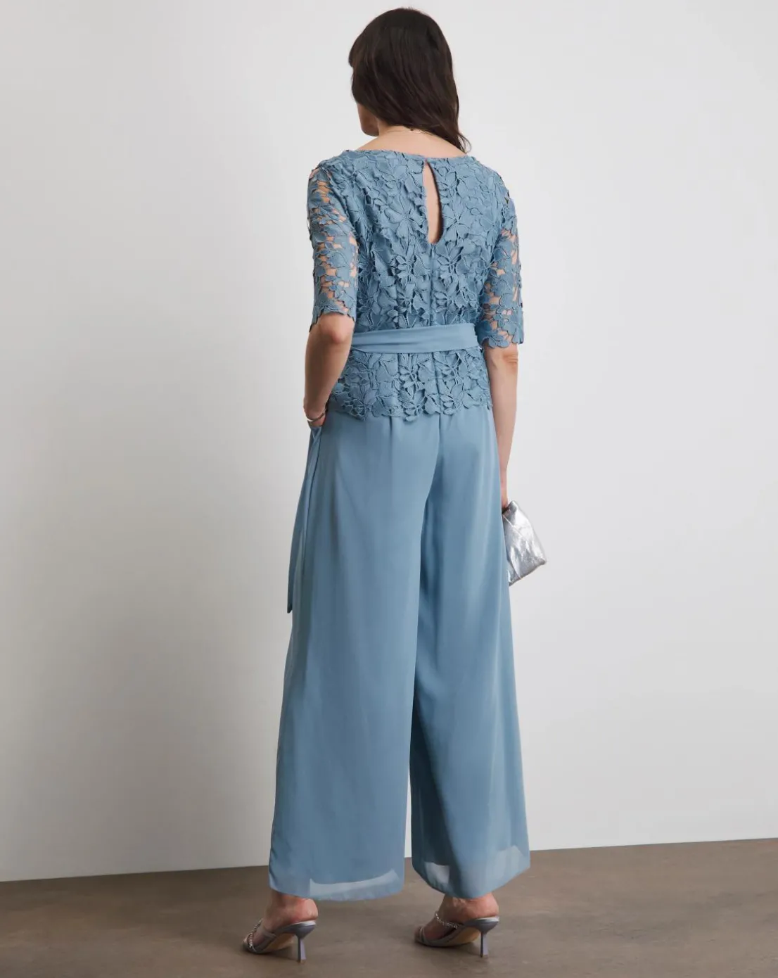 Joanna Hope Lace Jumpsuit