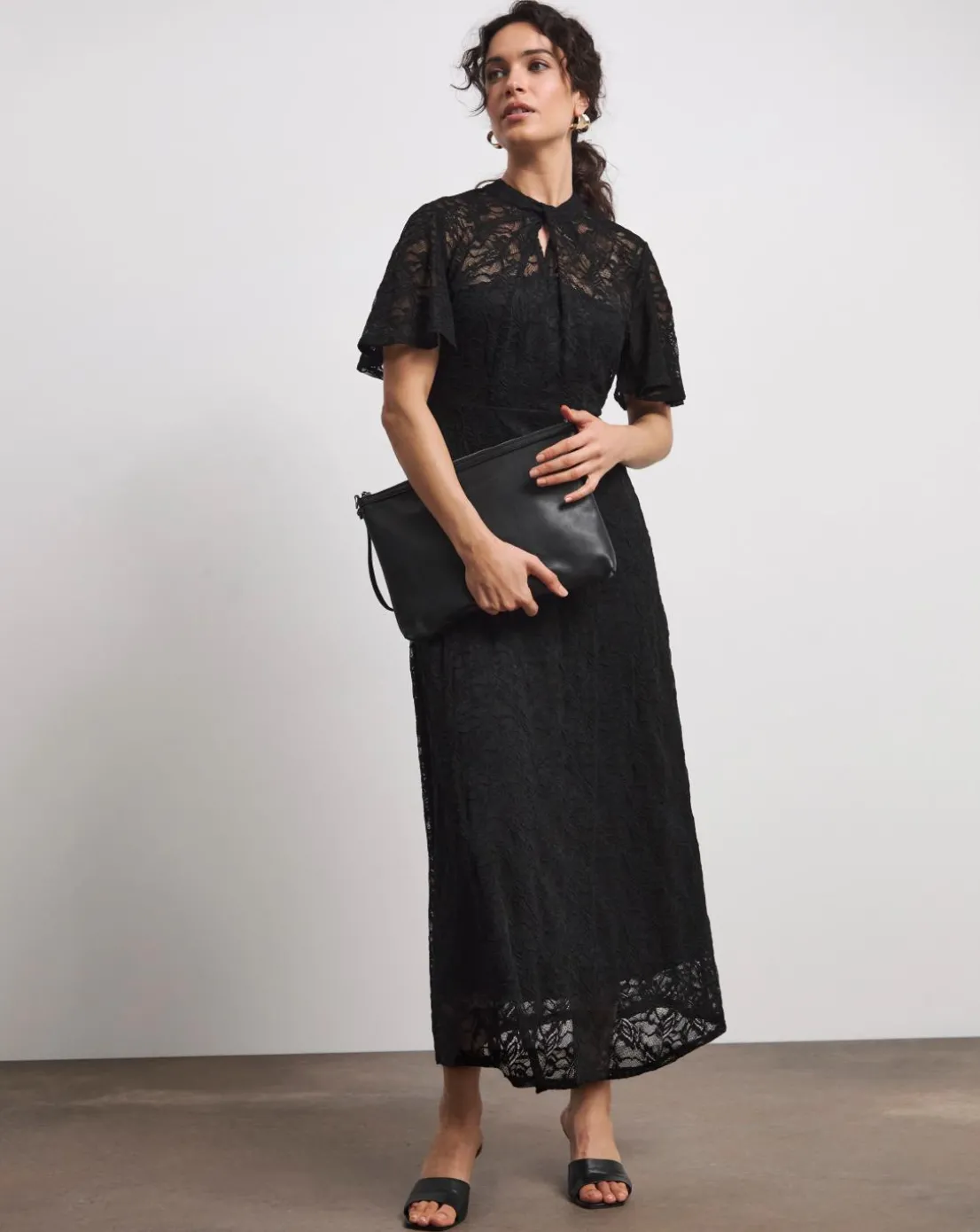 Joanna Hope Lace Midi Dress