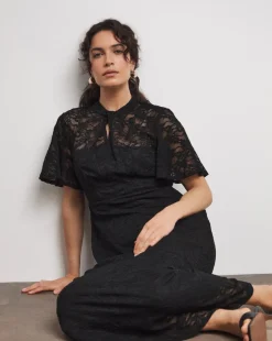 Joanna Hope Lace Midi Dress