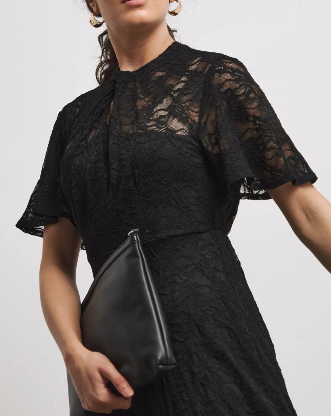 Joanna Hope Lace Midi Dress