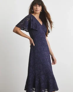 Joanna Hope Lace Midi Dress