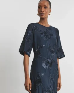 Joanna Hope MAGISCULPT Textured Mesh Dress