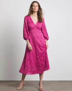 Joanna Hope Midi Lace Dress
