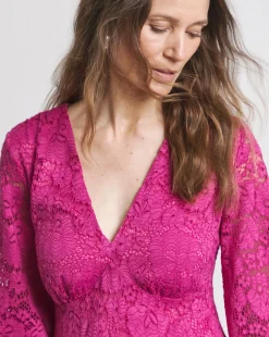 Joanna Hope Midi Lace Dress