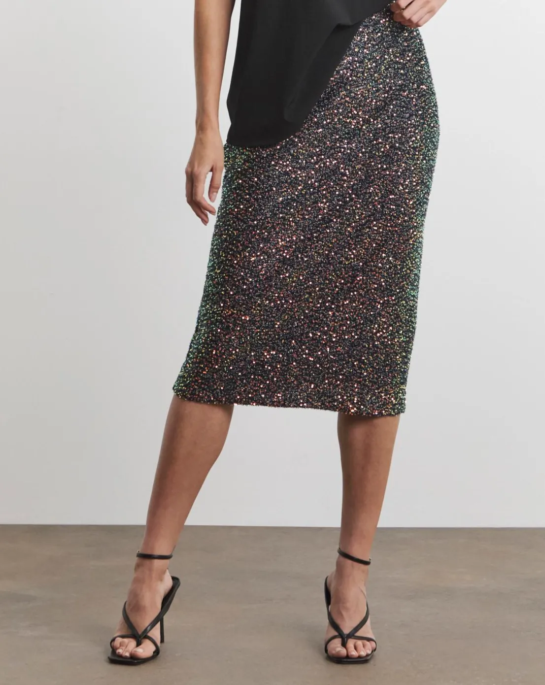 Joanna Hope Multi Sequin Midi Skirt