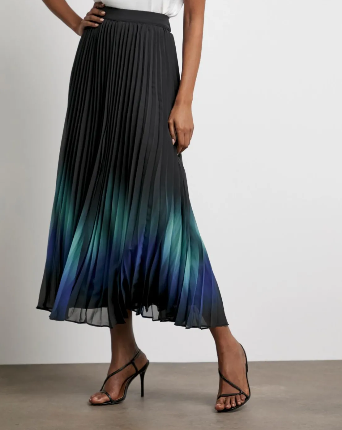 Joanna Hope Ombre Pleated Skirt