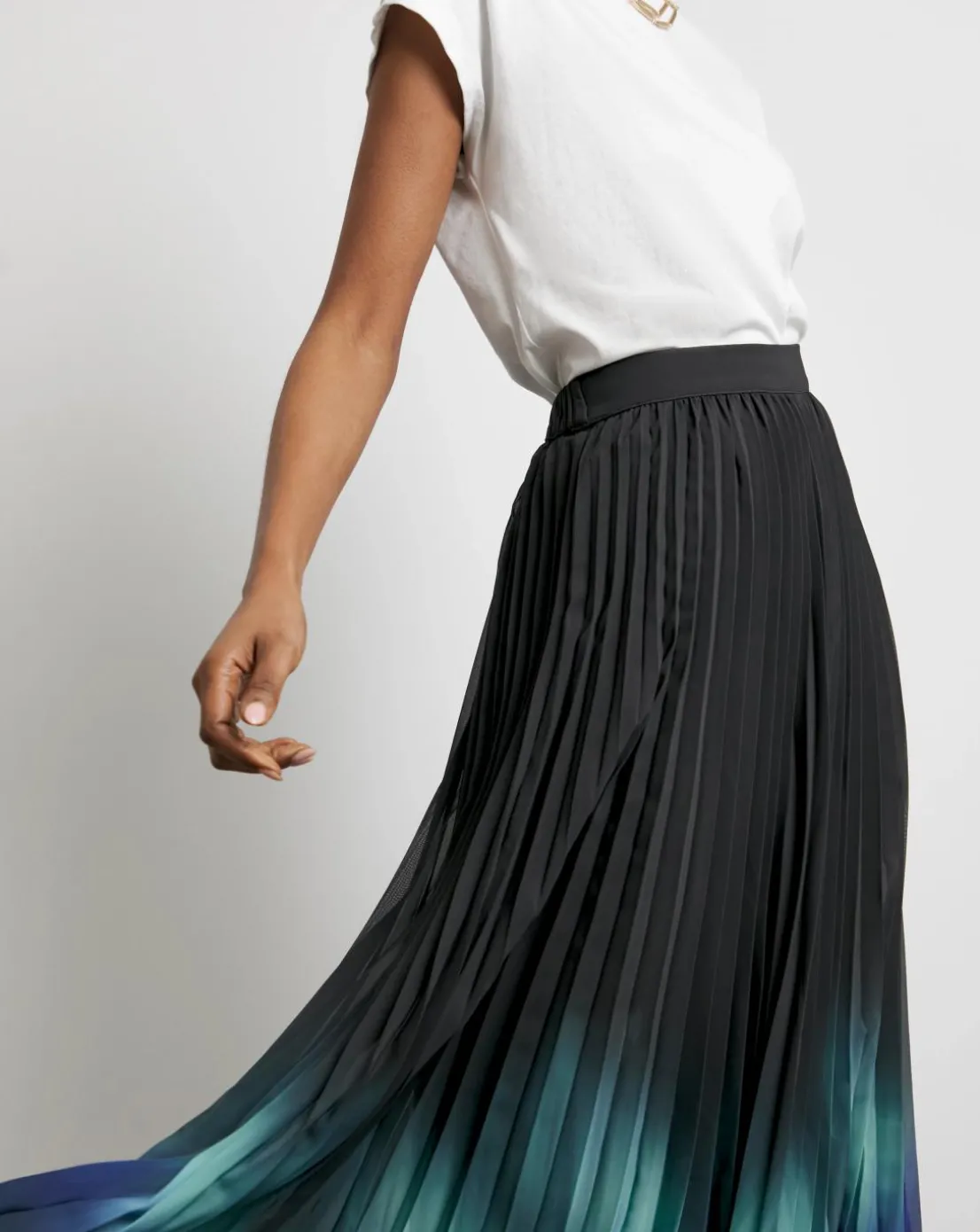 Joanna Hope Ombre Pleated Skirt