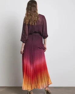 Joanna Hope Ombre Pleated Dress