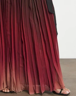 Joanna Hope Ombre Print Pleated Dress