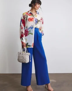 Joanna Hope Oversized Chiffon Shirt