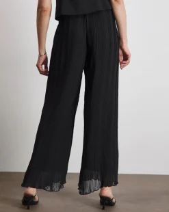 Joanna Hope Pleated Palazzo Chiffon Trouser
