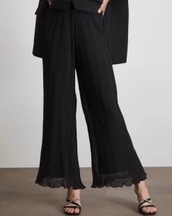 Joanna Hope Pleated Palazzo Chiffon Trouser