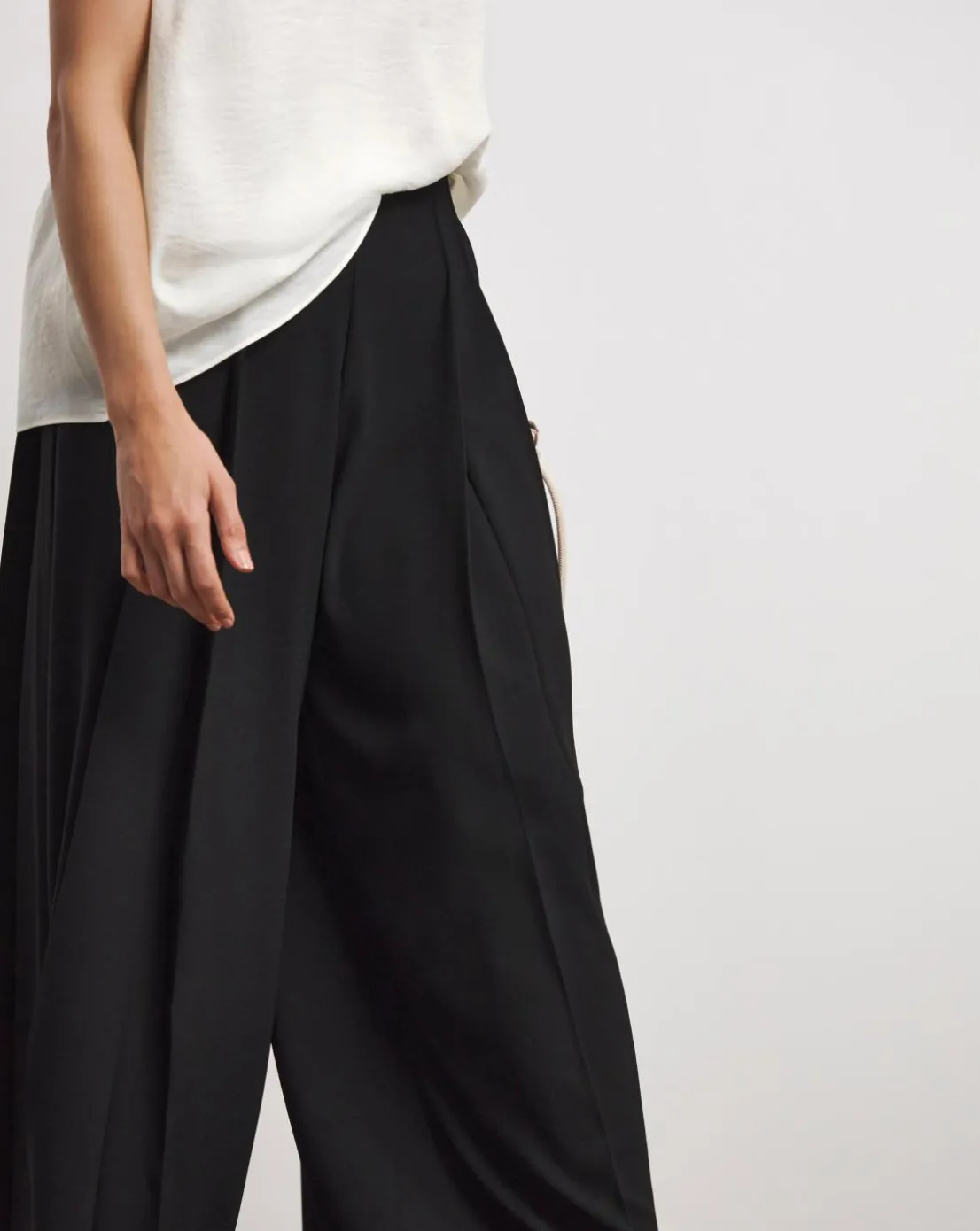 Joanna Hope Pleated Wide Leg Trousers