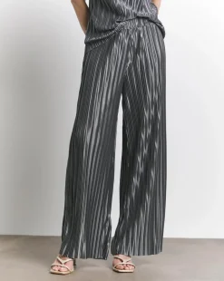 Joanna Hope Plisse Wide Leg Trousers