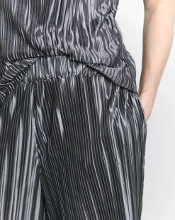 Joanna Hope Plisse Wide Leg Trousers