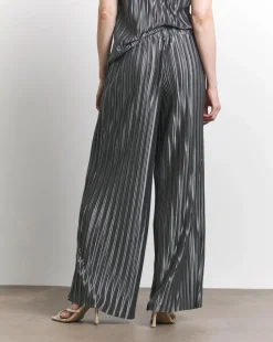 Joanna Hope Plisse Wide Leg Trousers