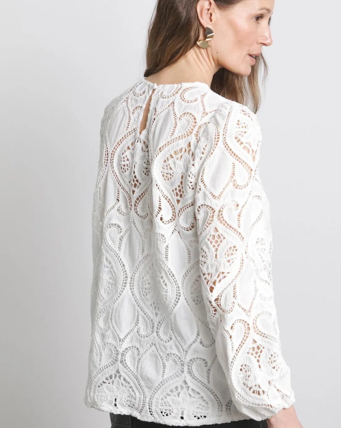 Joanna Hope Premium Broderie Blouse