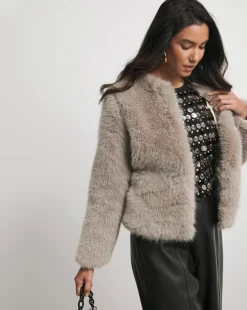 Joanna Hope Premium Faux Fur Jacket