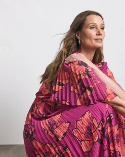 Joanna Hope Printed Pleated Dress