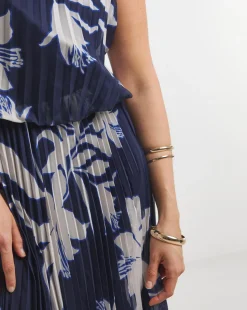 Joanna Hope Printed Pleated Dress