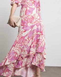 Joanna Hope Printed Wrap Dress