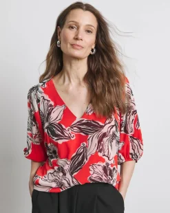 Joanna Hope Puff Sleeeve Blouse