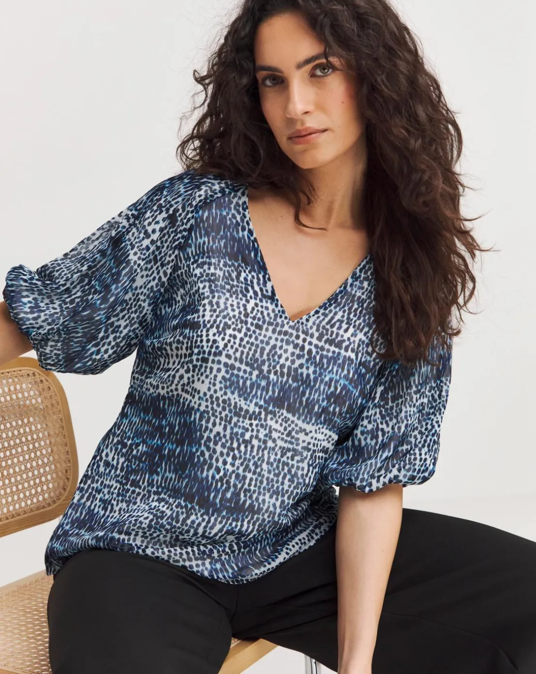 Joanna Hope Puff Sleeve Blouse