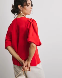 Joanna Hope Puff Sleeve Blouse