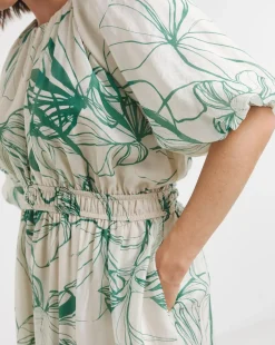 Joanna Hope Puff Sleeve Printed Dress