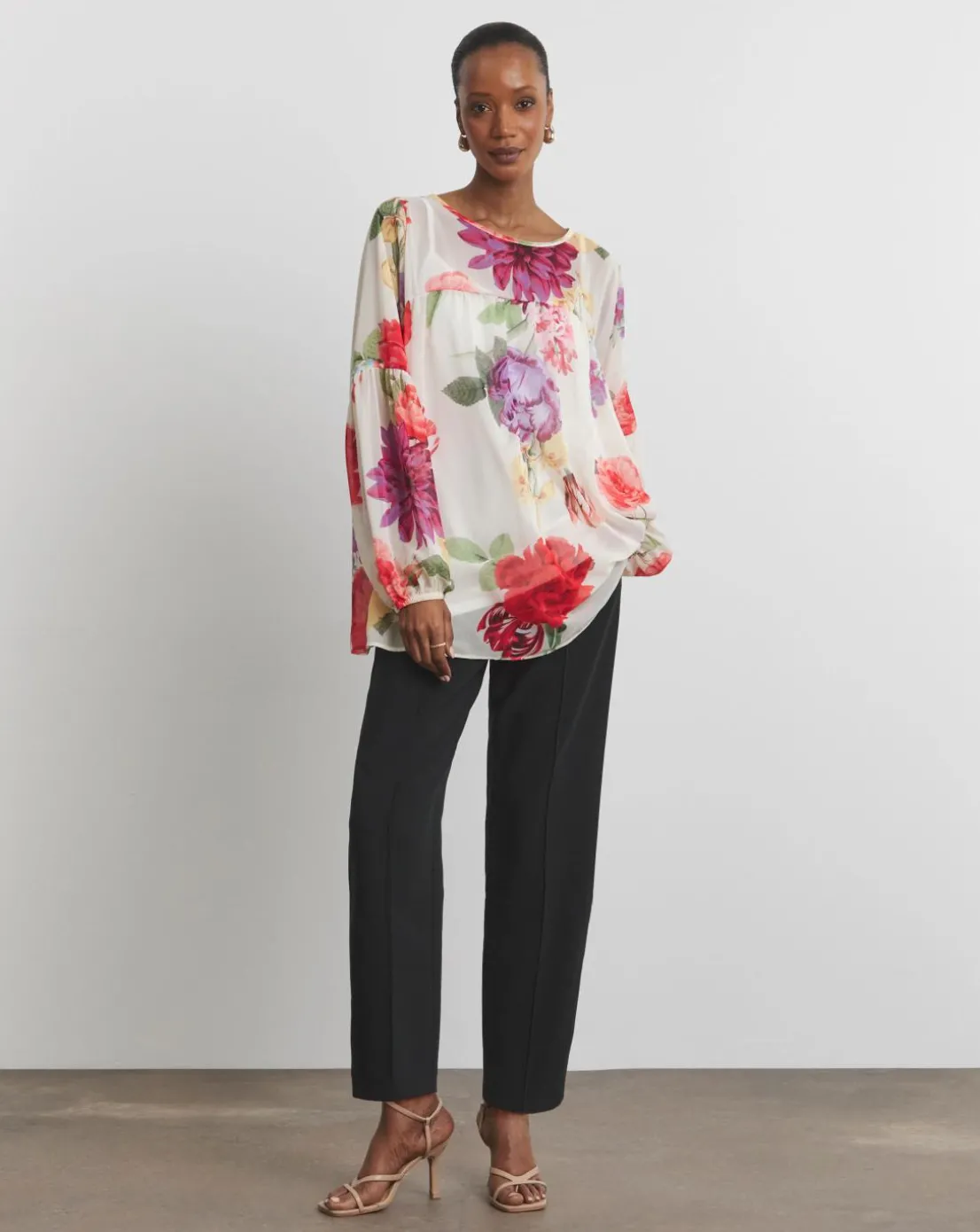 Joanna Hope Romantic Chiffon Blouse