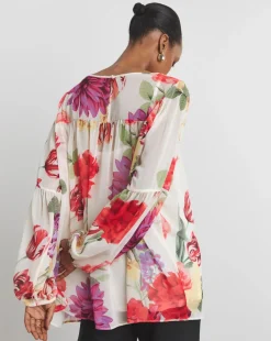 Joanna Hope Romantic Chiffon Blouse