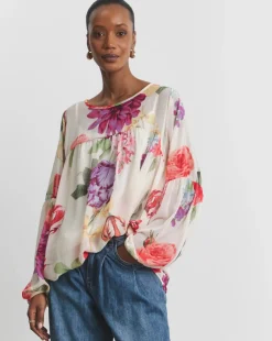 Joanna Hope Romantic Chiffon Blouse