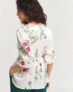 Joanna Hope Ruched Front Blouse