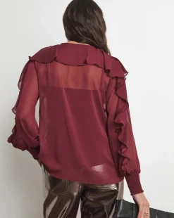 Joanna Hope Ruffle Blouse
