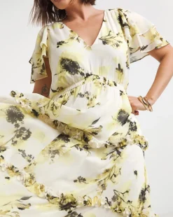 Joanna Hope Ruffle Maxi Dress