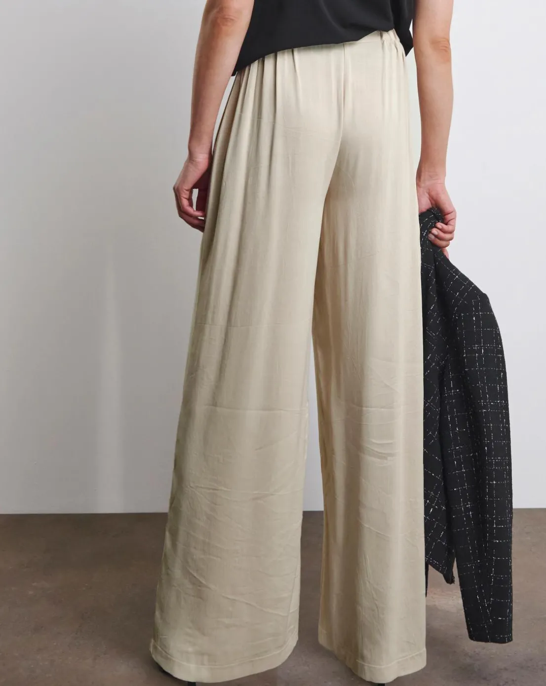 Joanna Hope Satin Wide Leg Trousers