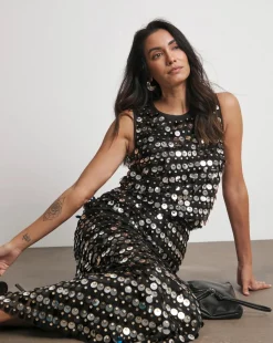 Joanna Hope Sequin Column Skirt