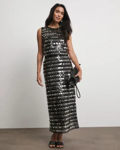 Joanna Hope Sequin Shell Top