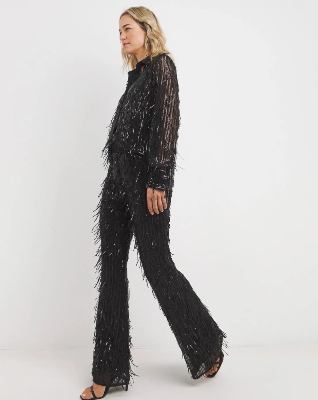 Joanna Hope Sequin Tassle Shirt