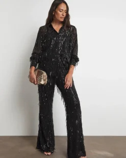 Joanna Hope Sequin Tassle Shirt