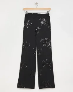 Joanna Hope Sequin Wide Leg Trouser