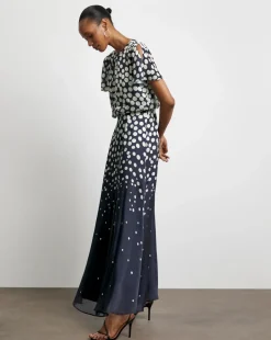 Joanna Hope Split Sleeve Maxi Dress