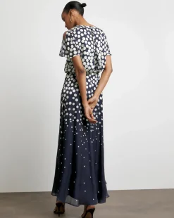 Joanna Hope Split Sleeve Maxi Dress