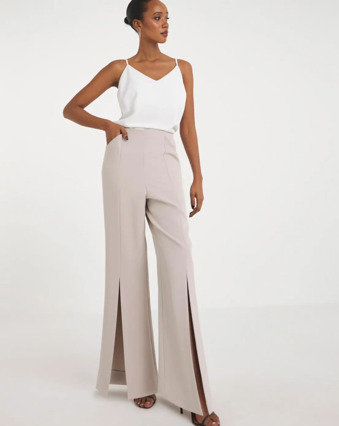 Joanna Hope Tailored Wide Leg Trousers
