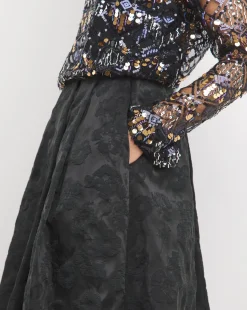 Joanna Hope Textured Bubble Hem Skirt