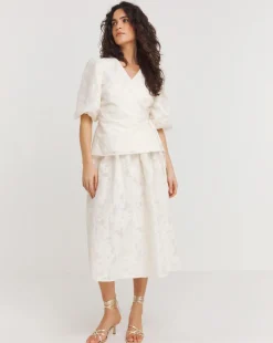 Joanna Hope Textured Wrap Blouse