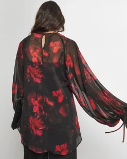 Joanna Hope Tie Sleeve Blouse