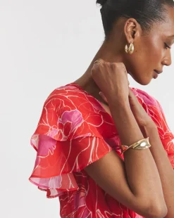 Joanna Hope Tiered Ruffle Maxi Dress