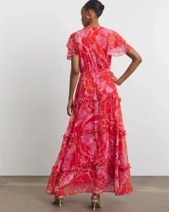 Joanna Hope Tiered Ruffle Maxi Dress